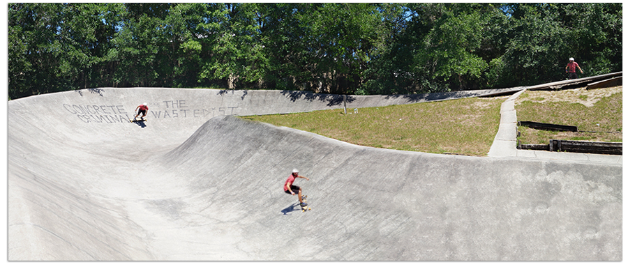 longboarder cruising the J run 