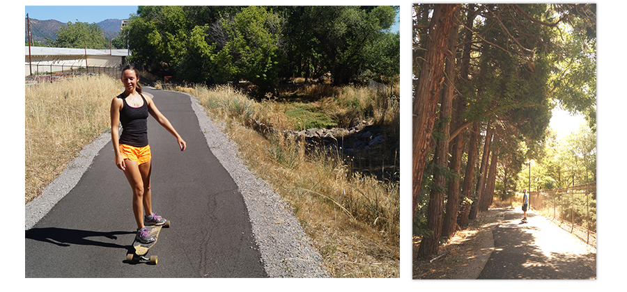 cruising the Yreka Creek Greenway Trail