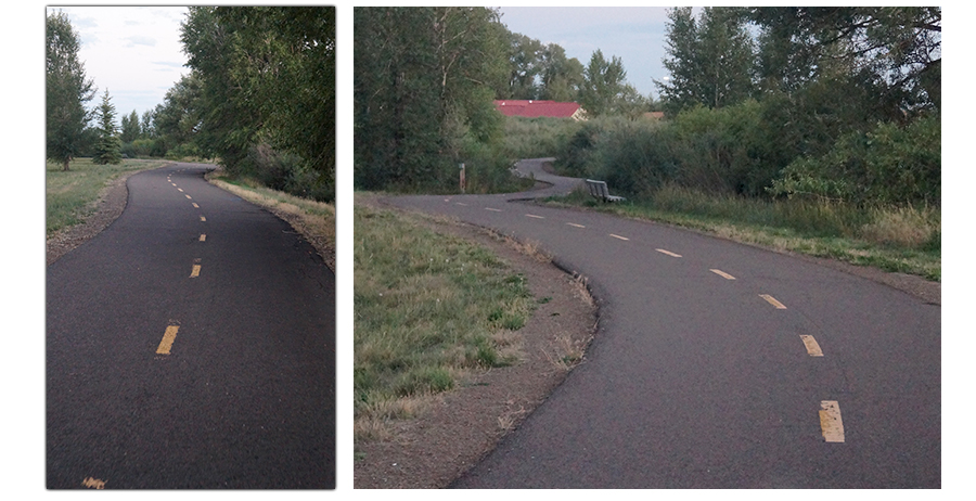 smooth paved laramie river greenbelt