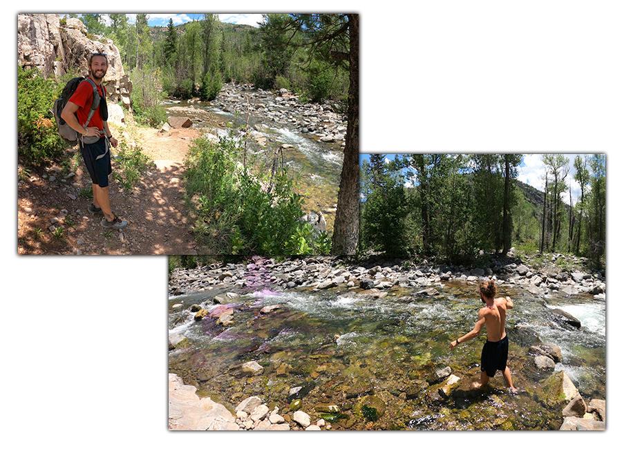hiking purgatory trail led us to cascade creek 