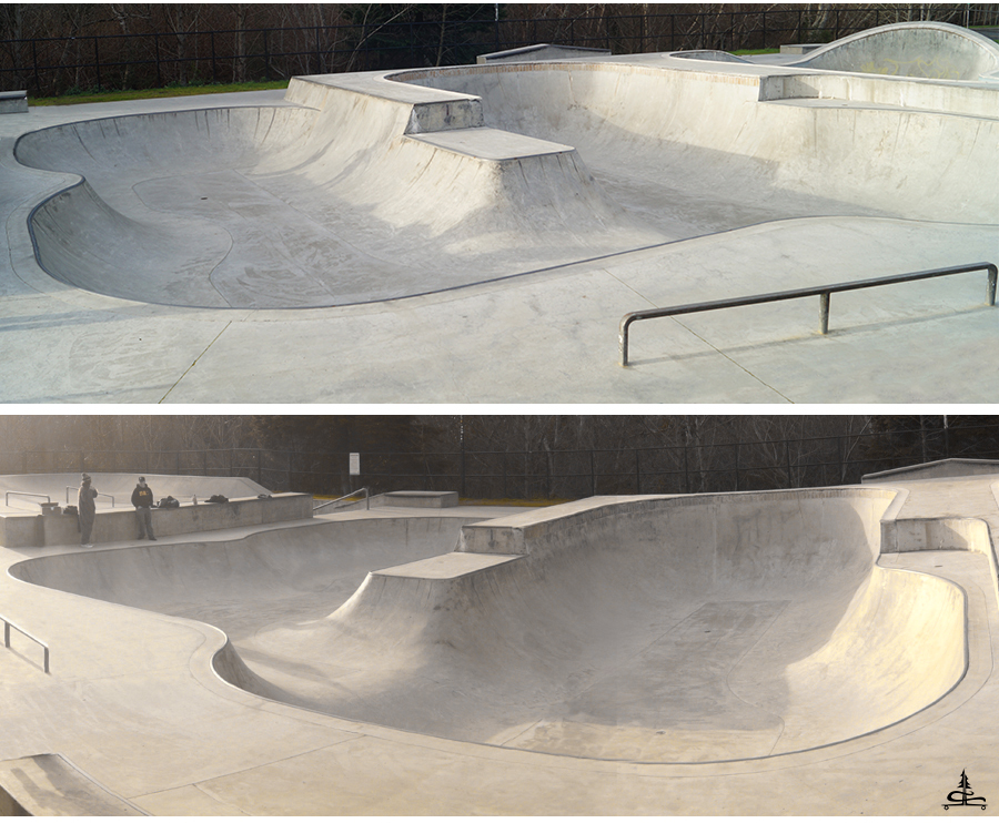 Eureka skate park bowls