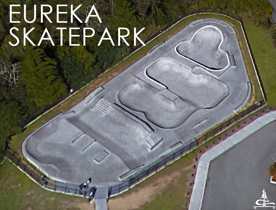 satellite view of eureka skate park