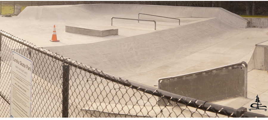 obstacles at the eureka skate park