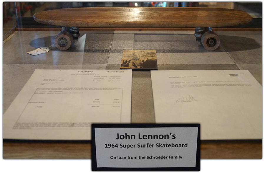 john lennon's skateboard