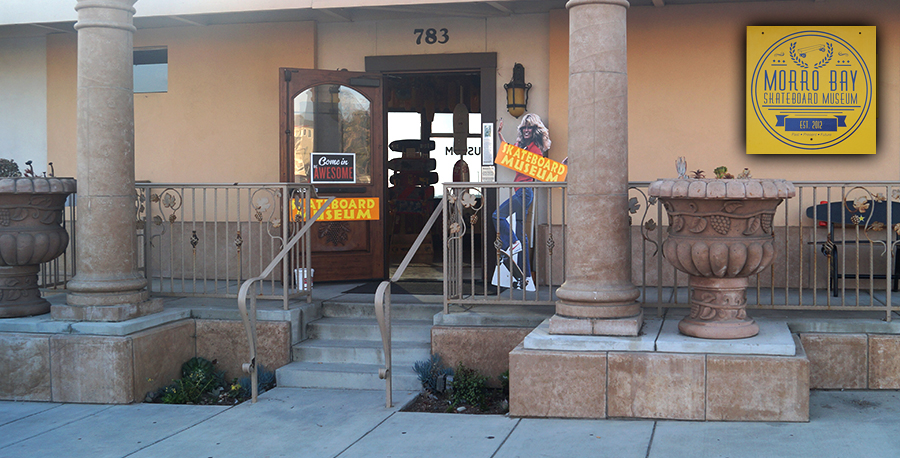 entrance to morro bay skateboard museum