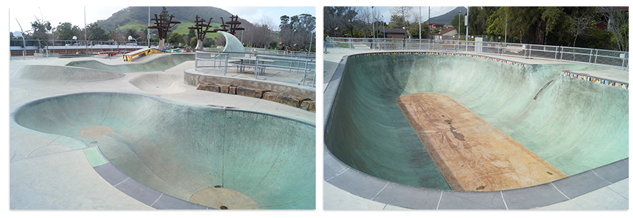 bowls at the slo skatepark