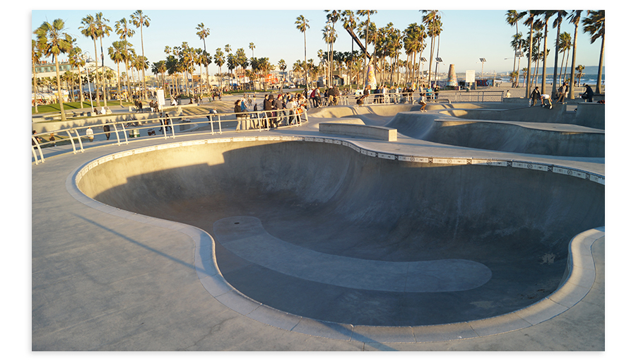 deep bowl at venice beach skate park