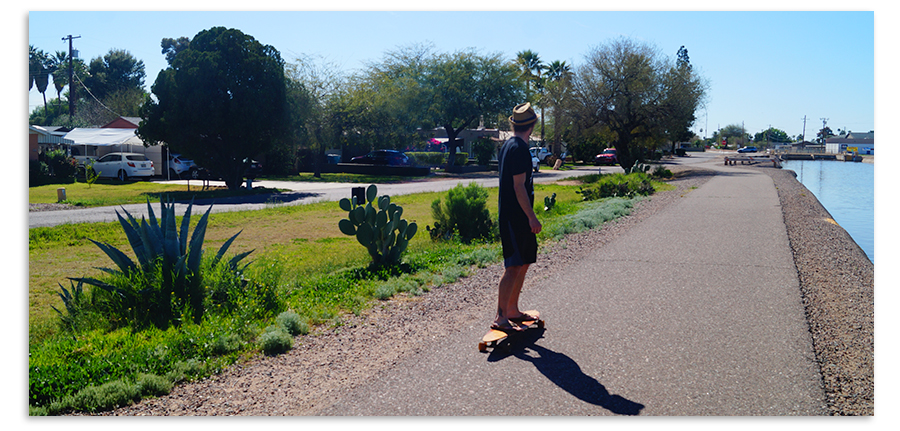 longboarding grand canal trail