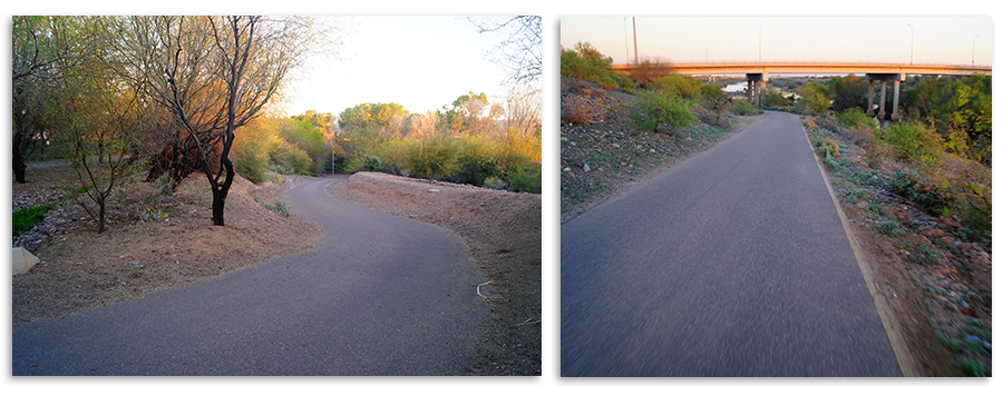 paved rio salado path in phoenix