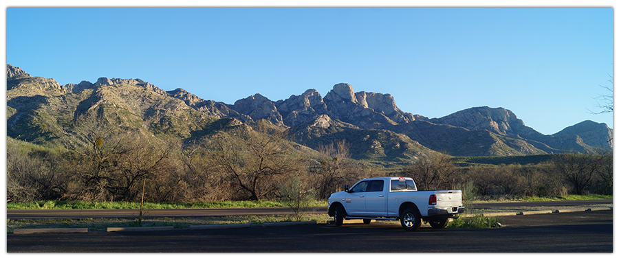 views from the trailhead parking lot