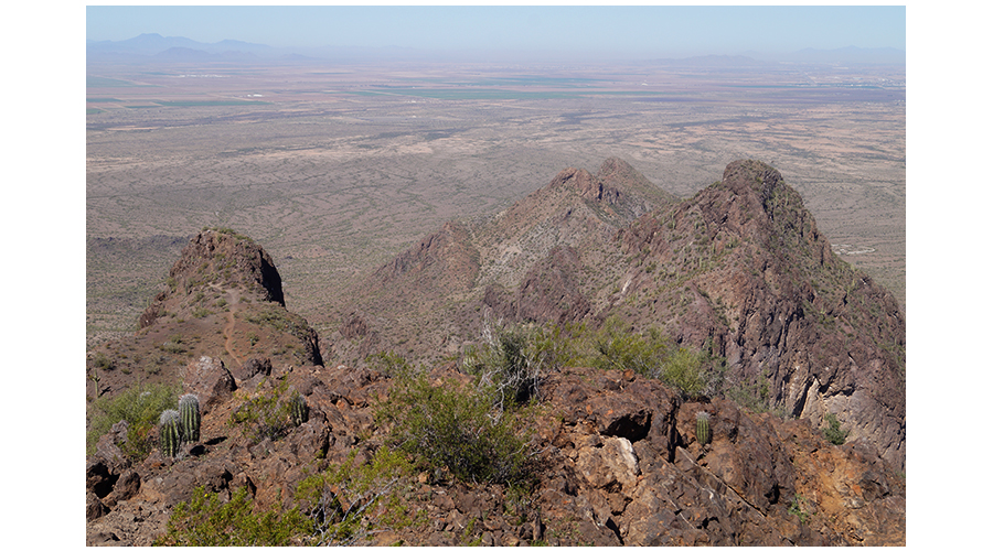 the view after hiking to the top of picacho peak