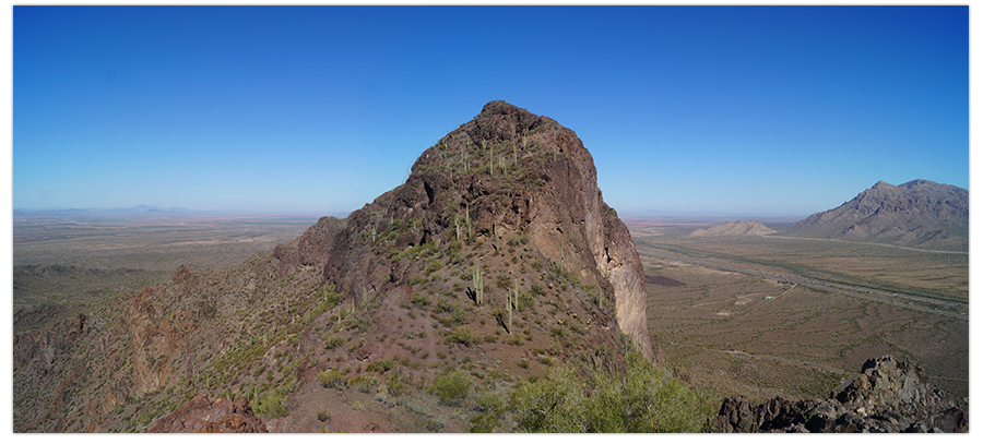 view as we approached picacho peak