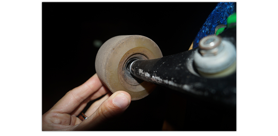 busted bearings on longboard