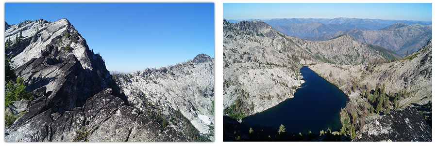 looking over sawtooth ridge