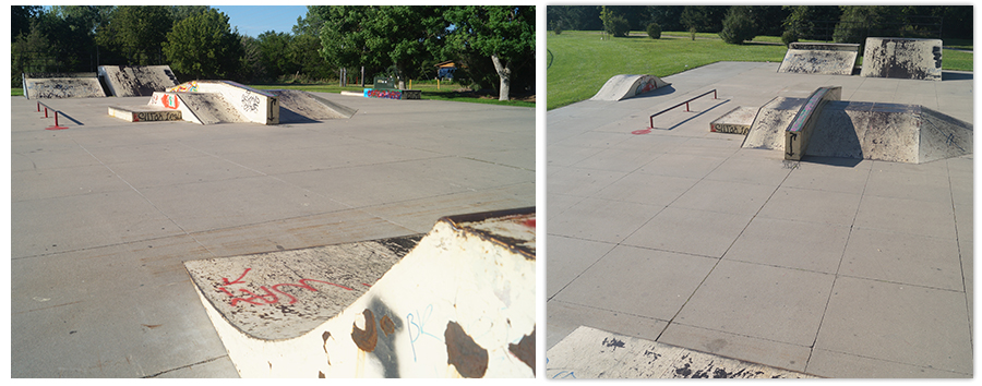 layout of north platte skate park