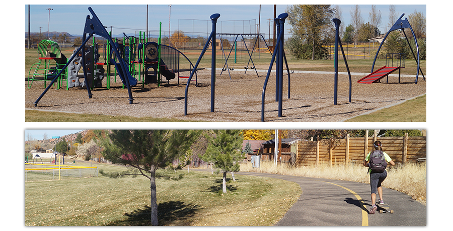 playground we found while longboarding coal creek trail