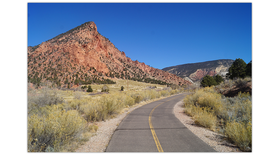 coal creek trail passing red rock feature