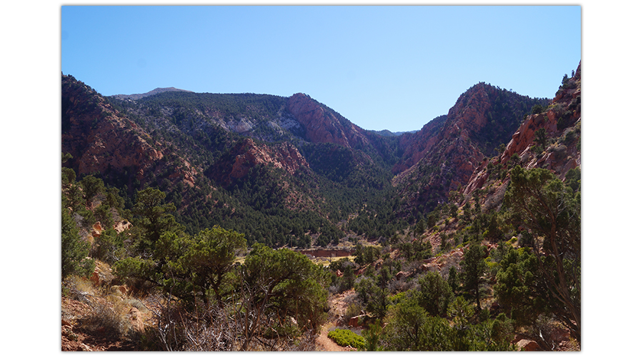 view of the red hollow canyon