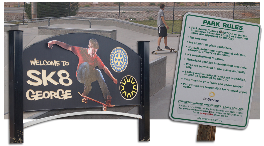 sk8 george skatepark in saint george