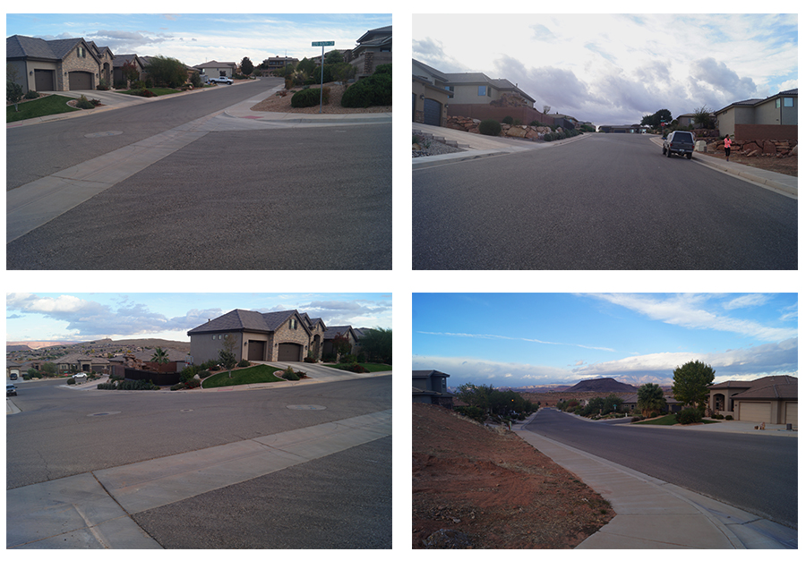 smooth streets in a neighborhood perfect for longboarding in saint george