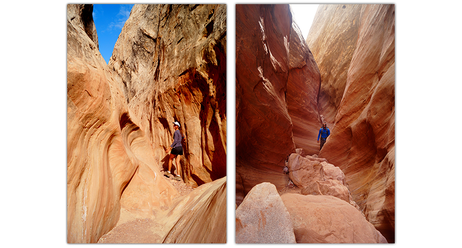 narrow sections of ding and dang canyons