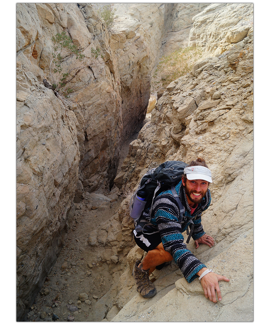 free climbing and exploring calcite mine hike