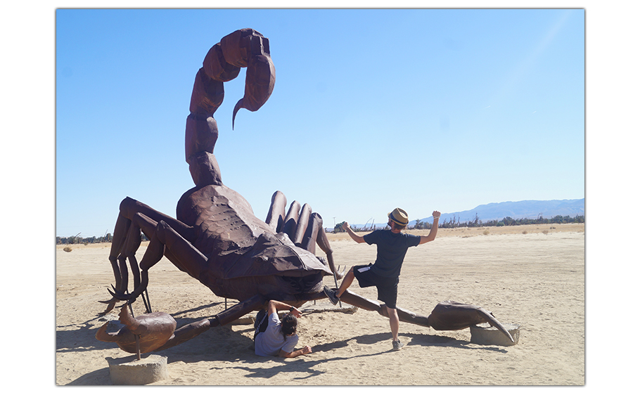 giant scorpion sculpture in anza borrego