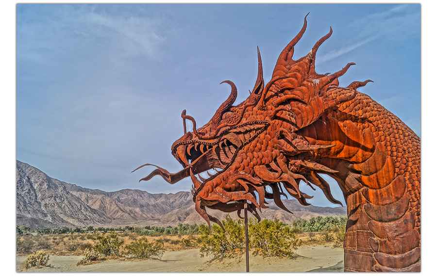 dragon sculpture from borrego springs