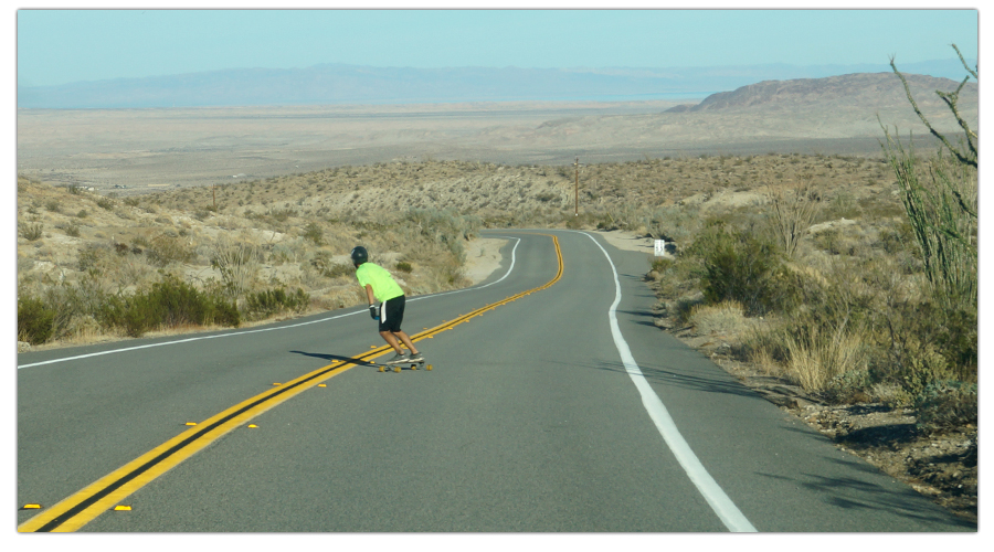 longboarding down yaqui pass