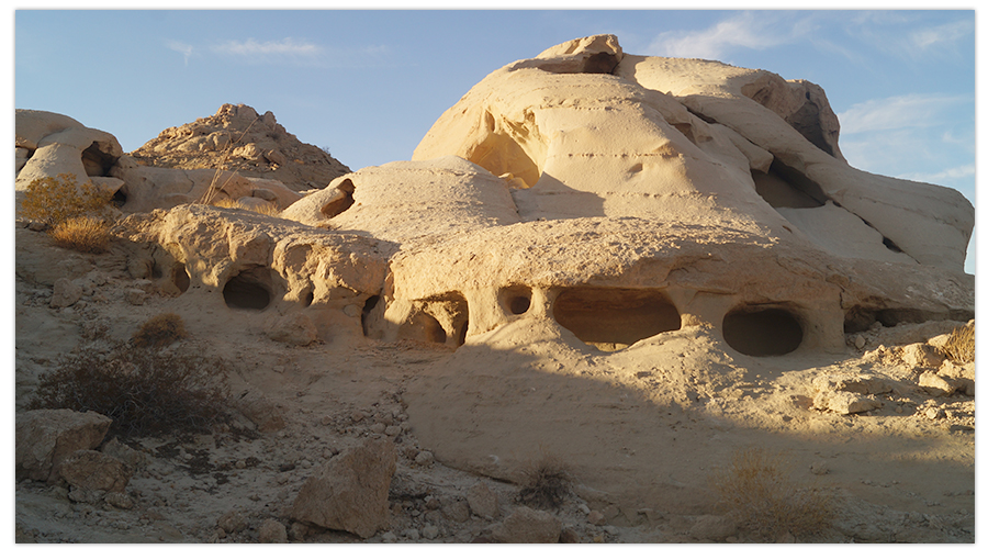 eroded wind cave formation