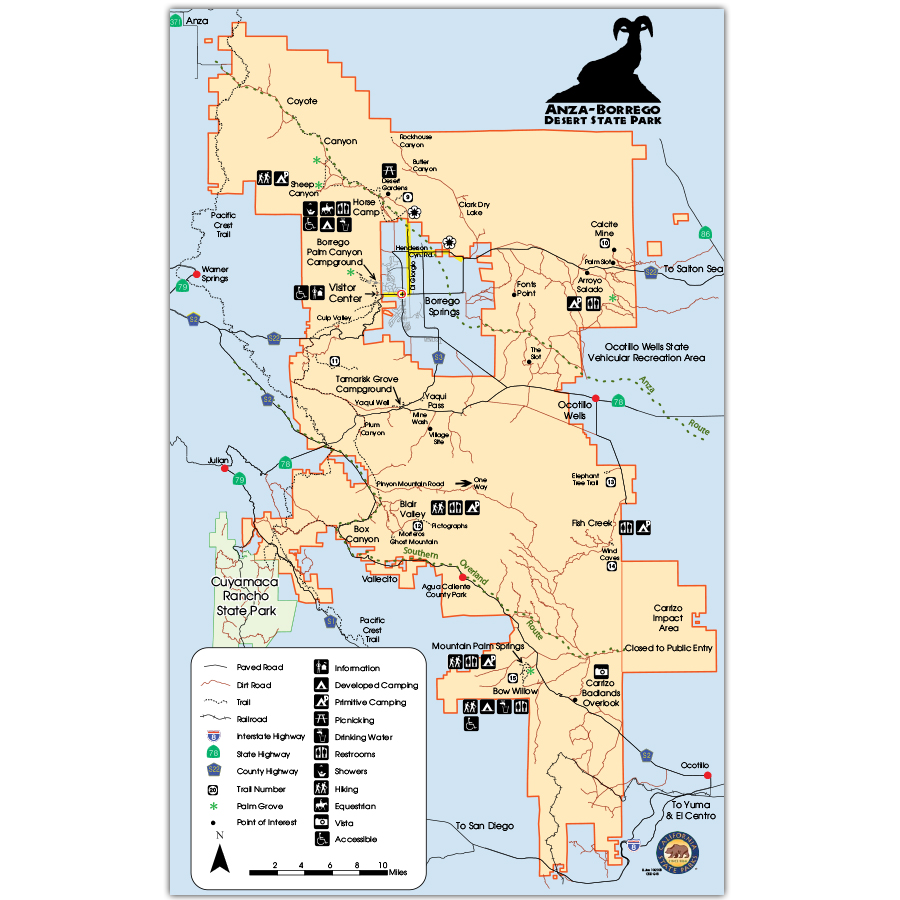 Anza Borrego map