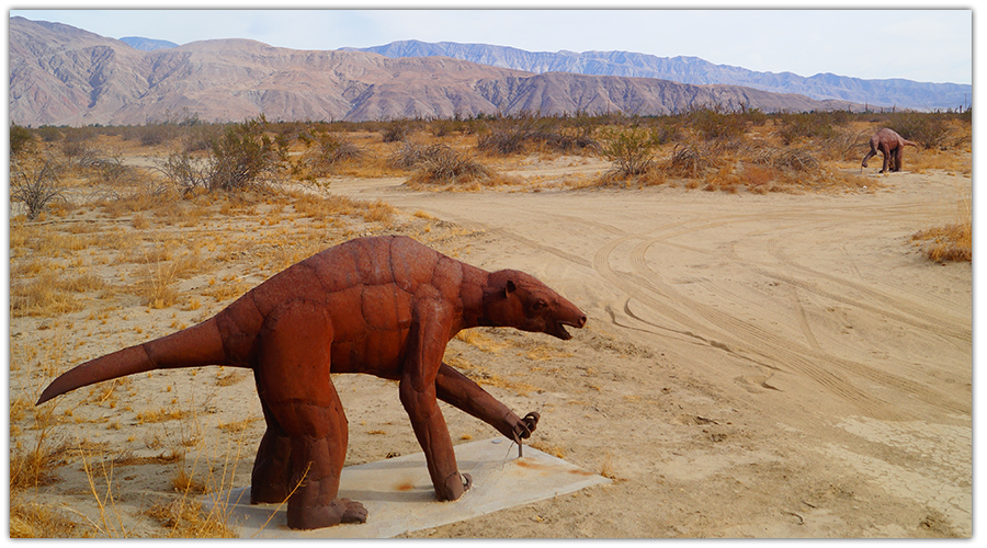 Borrego Springs sculpture of a sloth