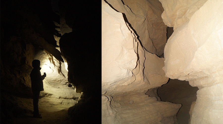 Anza Borrego slot canyon hike at night