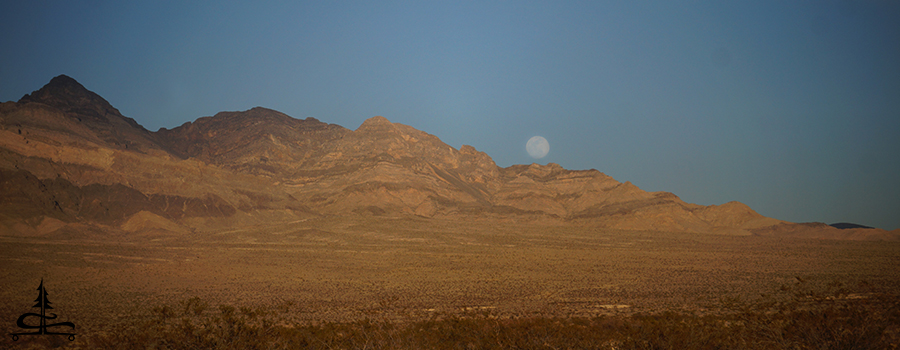 Full moon at Campsite Desert National Wildlife Refuge 