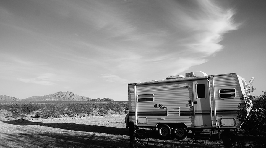 Campsite by visitor center Desert National Wildlife Refuge 