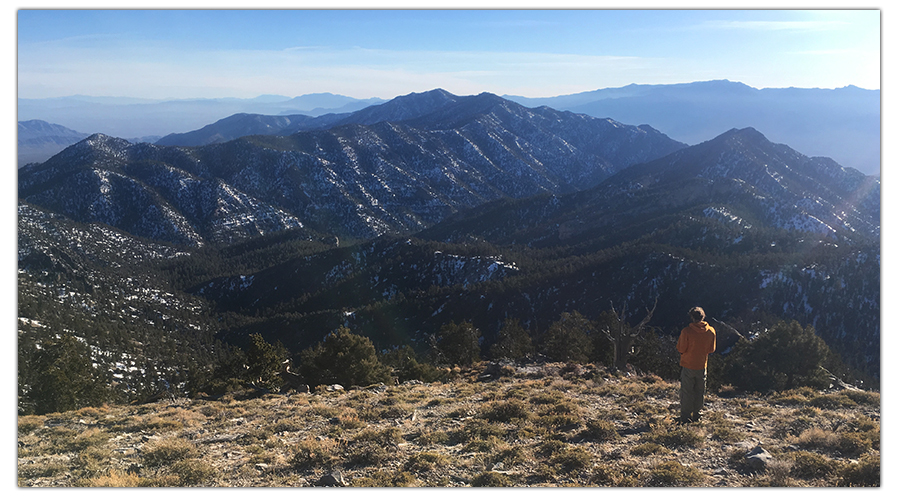 View from the top of Hayford Peak