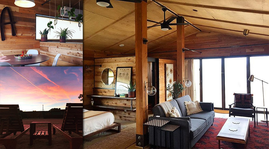 inside a joshua tree airbnb