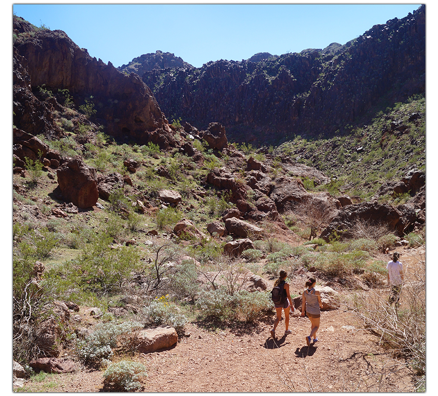 entering the canyon to gold strike hot springs