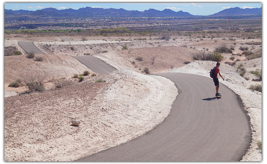 hilly portion of the trail