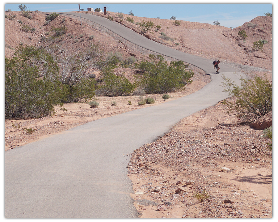 one of the bigger hills on the trail