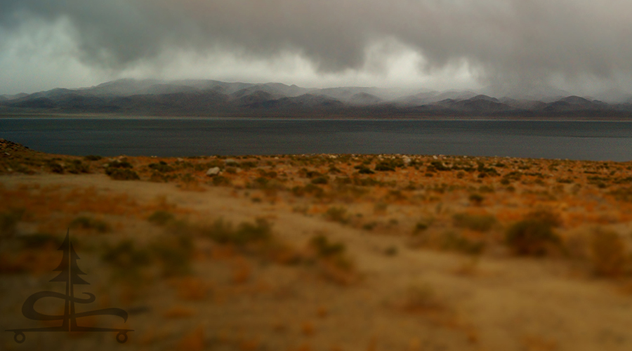 walker lake and mountains in the background