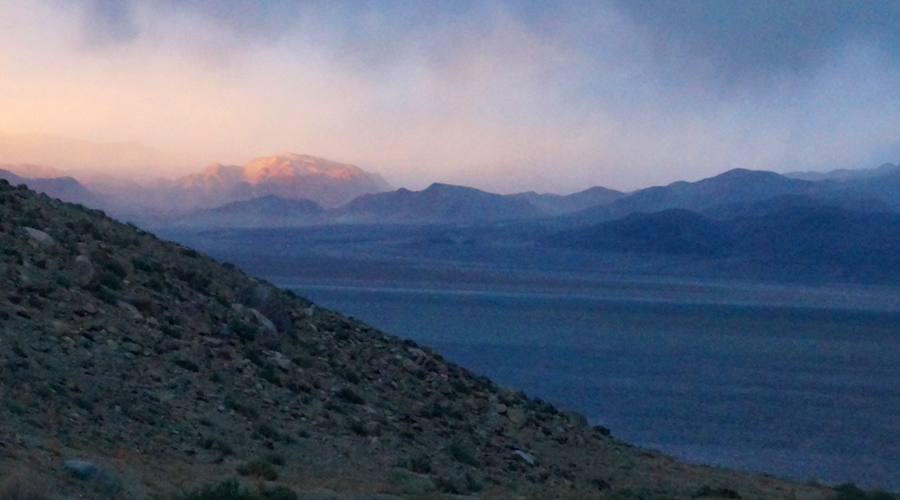 View from campsite Hawthorne Nevada