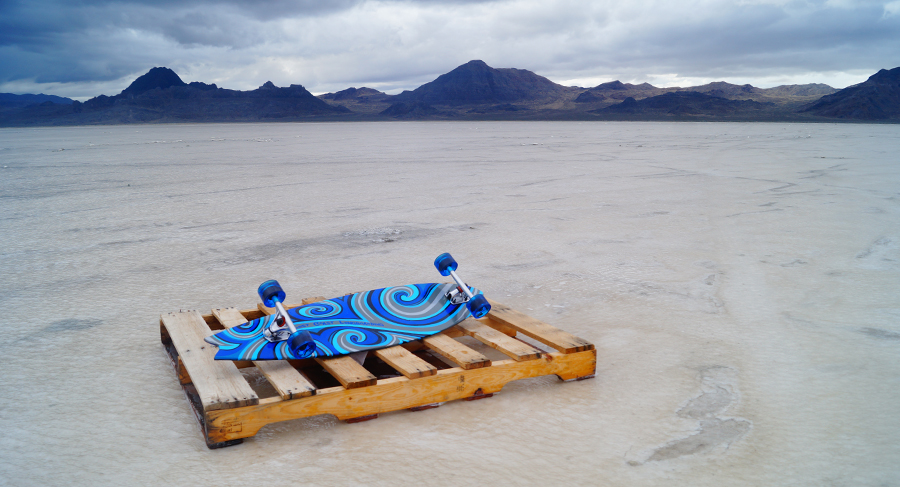 Lost Coast Longboarding Bonneville salt flats 2