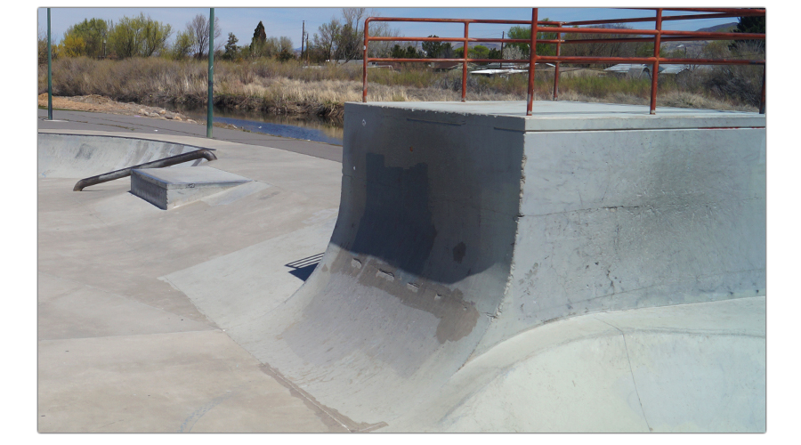 Vert Wall at skate park in Reno Nevada