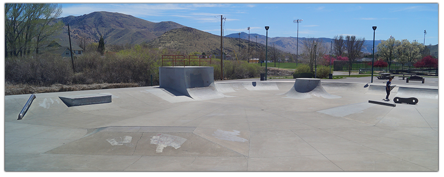 Street section of Reno Nevada Skate Park