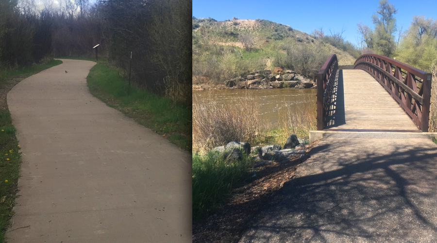 Trail and Bridge at Bear River State Park