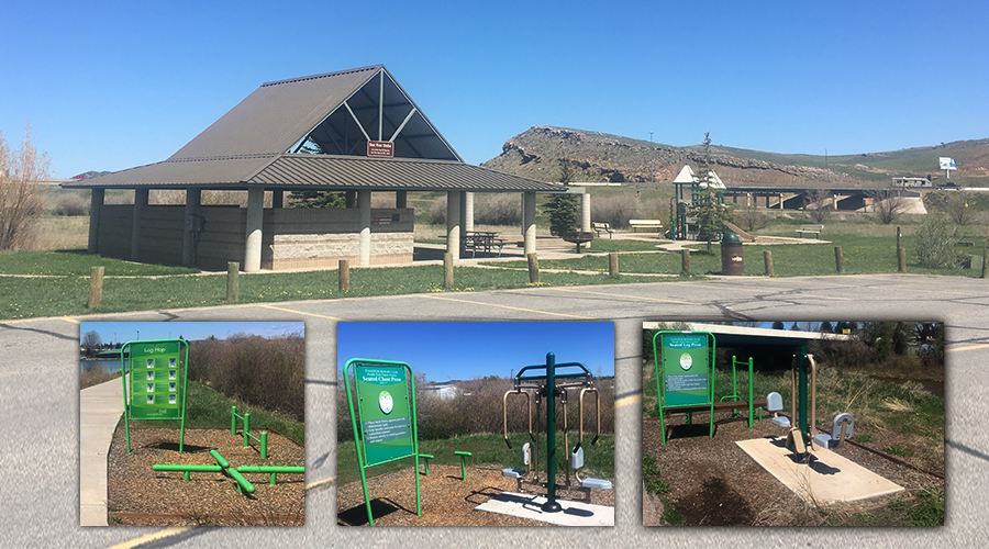 Workout equipment at Bear River State Park