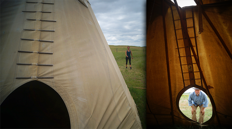 teepees at chimney rock