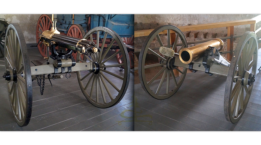 old cannons on display at fort robinson