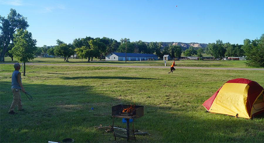 playing at the fort robinson campground